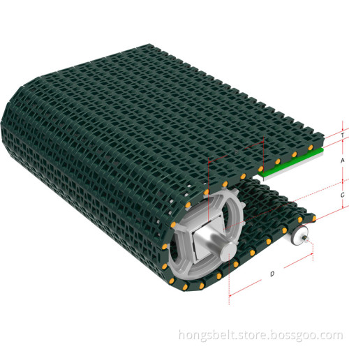 Food Industry Modular Conveyor Belt (HS-2500B)
